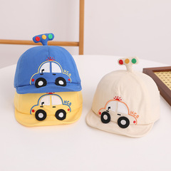 Benhui Car Cartoon Spring and Autumn Infant Sun Visor Peaked Hat Baby Hat Sun Protection Baseball Cap Baby Hat