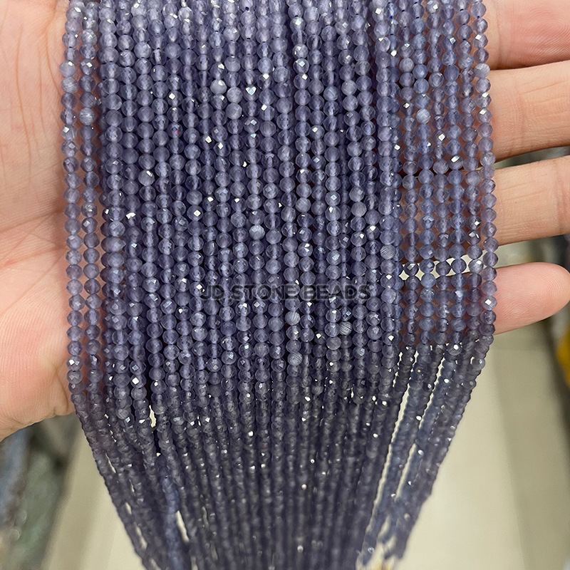 Dark purple cat eye stone