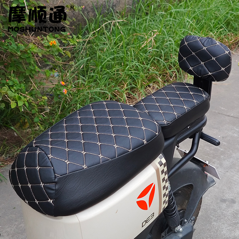 New National Standard Electric Vehicle Seat Cover, Warm and Sun-Protective, Suitable for Yadea, Aima, Tailing, Shenyuan, Xinri Electric Vehicles