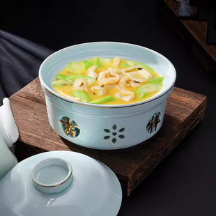 Hotel Club Ceramic Candle Thermal Insulation Household Dry Pot Plate with Lid Round Phnom Penh Celadon Commercial Special Tableware
