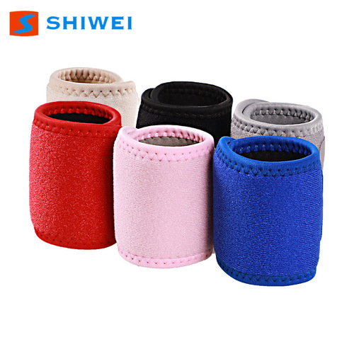 Wrap-up pressure strap wrist guard Velcro freely adjustable finger cot fixed breathable composite color wrist guard cross-border