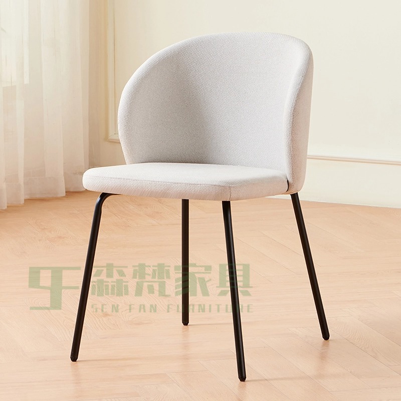 Sillas de comedor de lujo ligero para el hogar, taburetes de mesa de comedor de diseño de restaurantes italianos nórdicos.