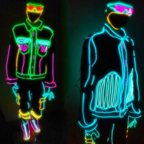 Illuminating bar with high-luminance ice blue light bar, 1-5 meters cold light ambiance lighting, square backlit, 10 color options available.