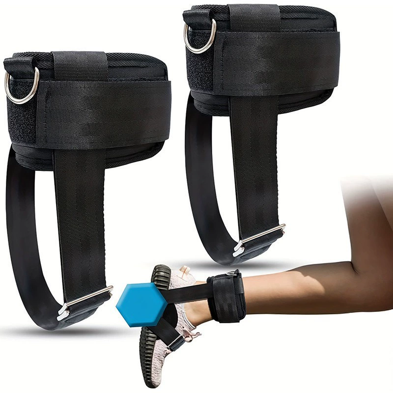 Ремешок на лодыжке для фитнеса с регулируемой опорой для лодыжки для сопротивления педали.