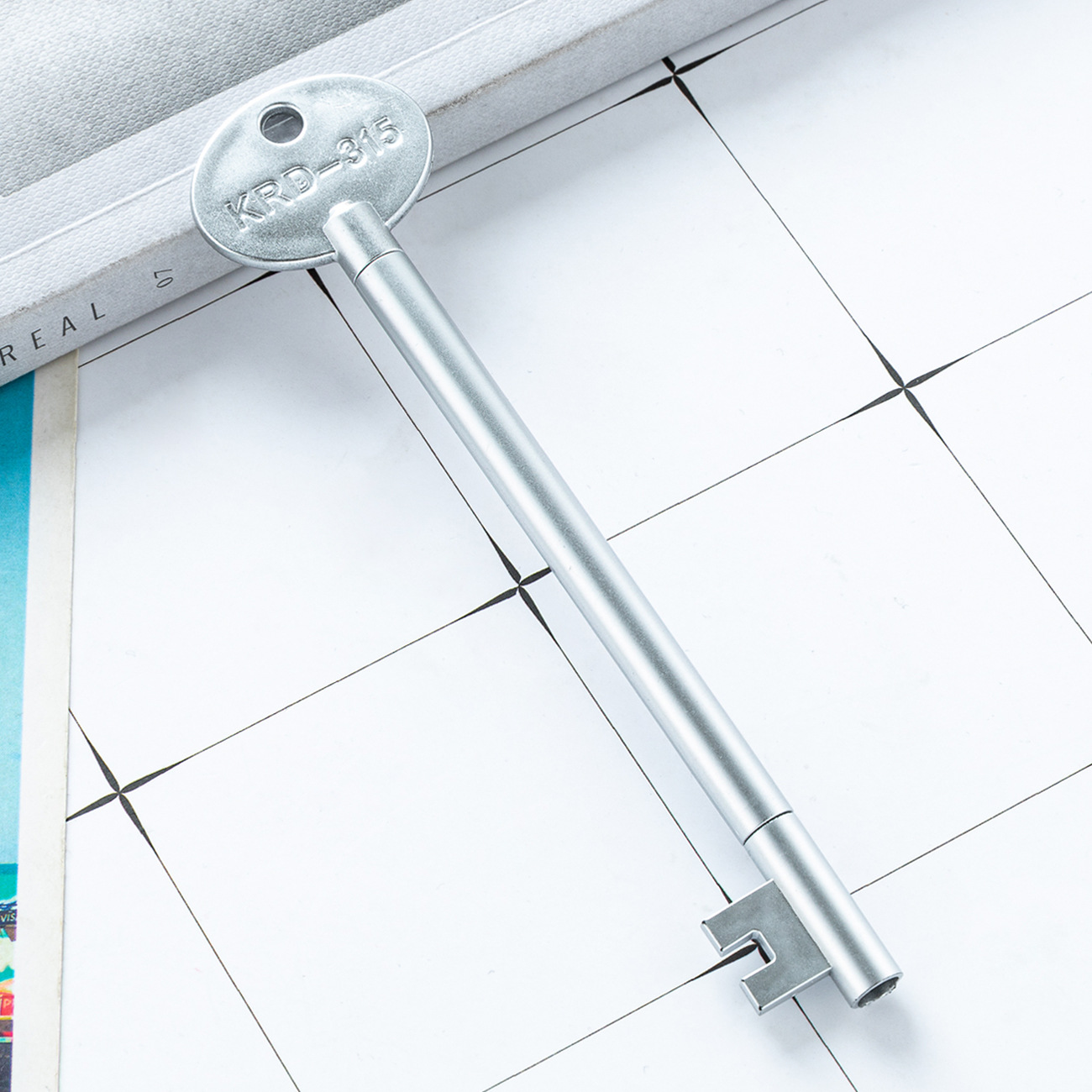 Fabricante mayorista clave modelado bolígrafo neutro logotipo imprimible oficina estudiantes papelería bolígrafo de escritura negro bolígrafo de firma