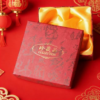 饰品包装盒手链盒经文手串礼品吊坠盒子海绵丝绸内衬太岁手链盒
