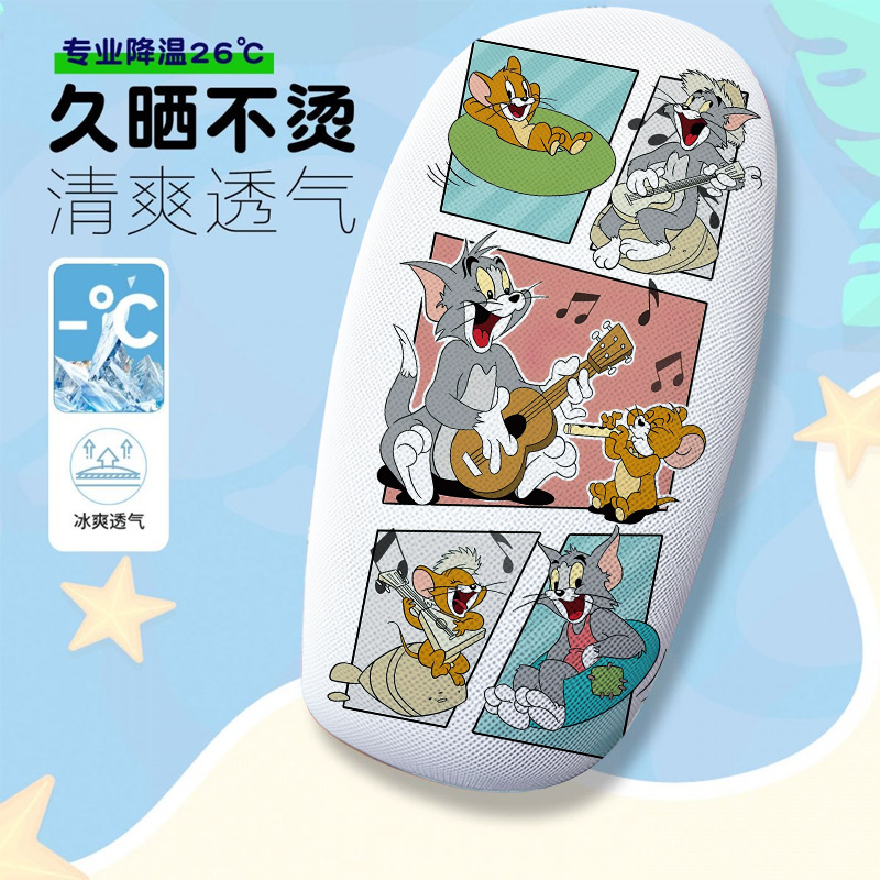 Cartoon Series Electric Vehicle Seat Cushion Cover Summer Heat-Insulating and Breathable Electric Vehicle Seat Cover Seat Cushion Cover