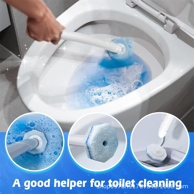 Yilong wholesale cross-border Amazon disposable toilet brush replacement head with long handle and hook, Clorox Yilong wholesale cross-border Amazon disposable toilet brush replacement head with long handle and hook, Clorox