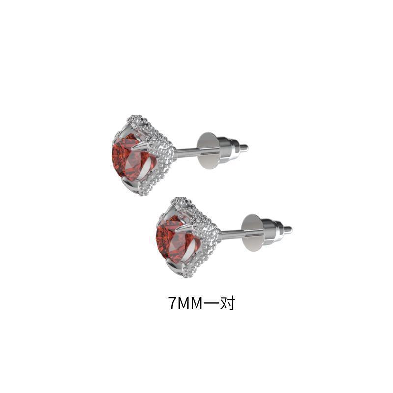 실버 레드 드래곤 클로 귀걸이 7mm 한 쌍이 더 할인됩니다