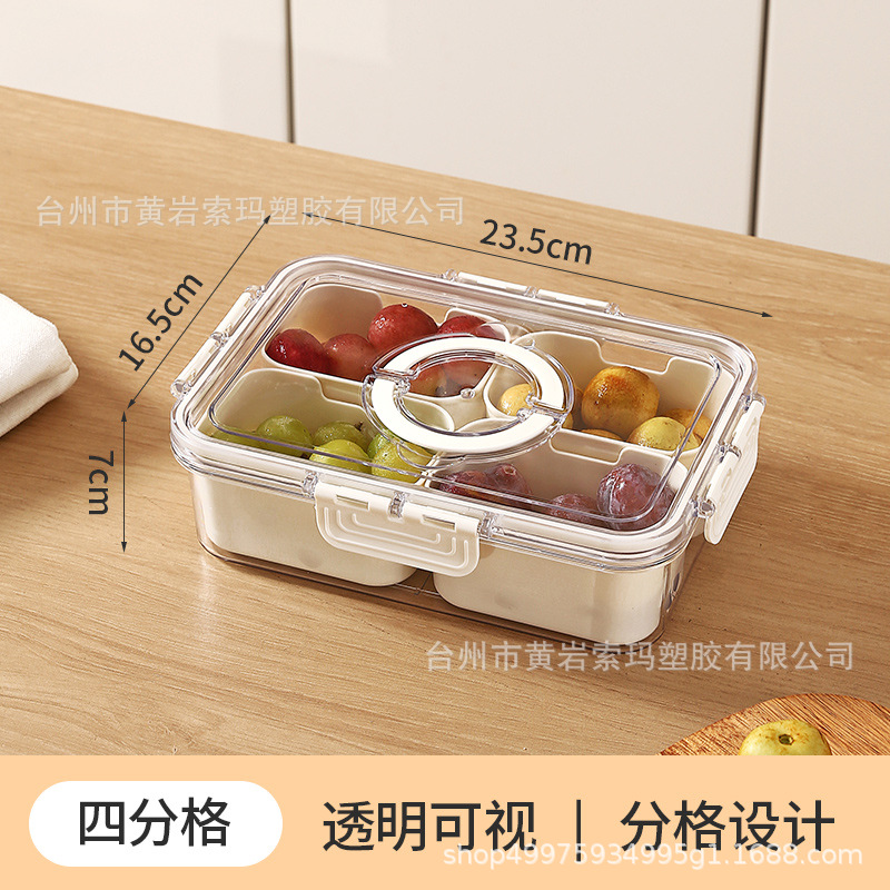 Caja organizadora mágica para almacenamiento, almacenamiento sellado para refrigerador, caja de plástico transparente de calidad alimentaria para el hogar, específica para cocina. image 15