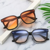 Fashionable square trend sunglasses suitable for men and women, glasses, city style, Korean style, internet celebrity