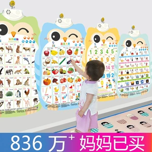乐乐鱼 (Оптовые продажи), познавательный флип-чарт, интеллектуальная игрушка для младенца, раннее развитие, со звуком, издает звуки, обучение