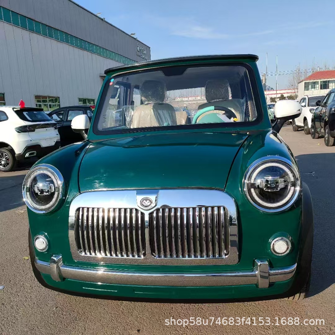 新能源四轮电动代步车油电老年家用四轮接送孩子豪华内饰可坐4人