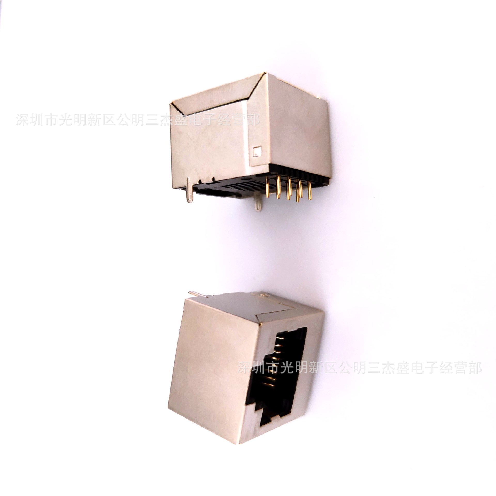 RJ45 8P立式直插母座 180°插板 短体DIP无灯网络端口 水晶头母座-阿里巴巴