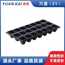 【穴盘（21）】批发黑色塑料21穴育苗盘 蔬菜 花卉育苗 抗氧化