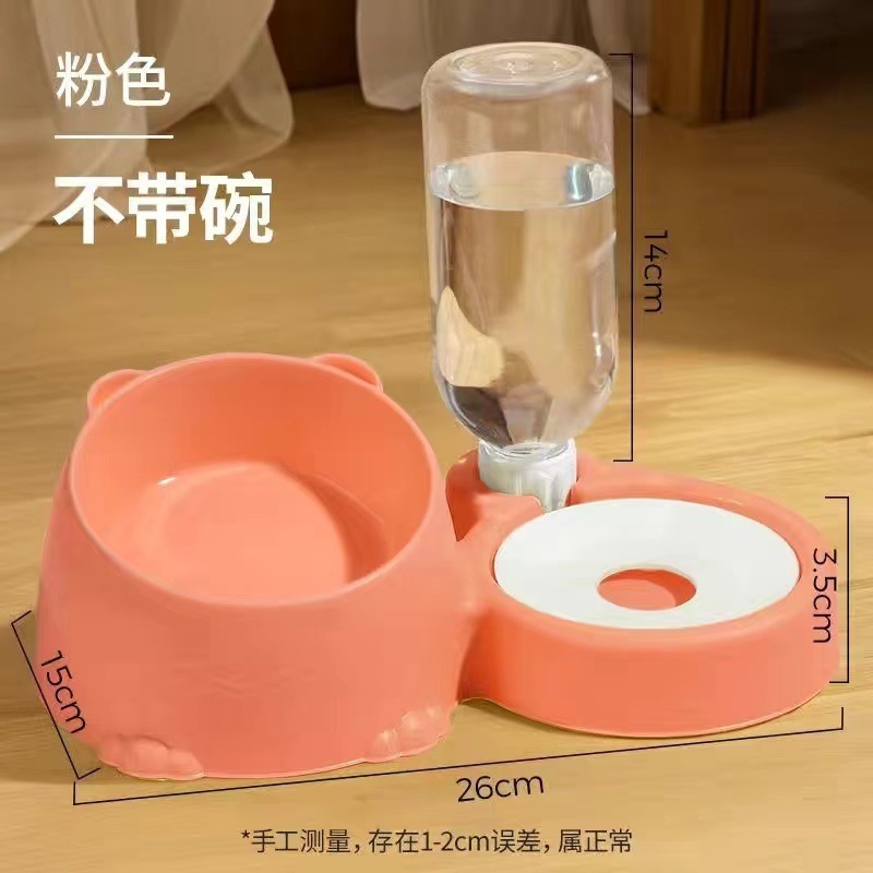 猫碗双碗陶磁器自動飲用水犬碗犬食盆ステンレス猫盆ペット水ペット用品|undefined