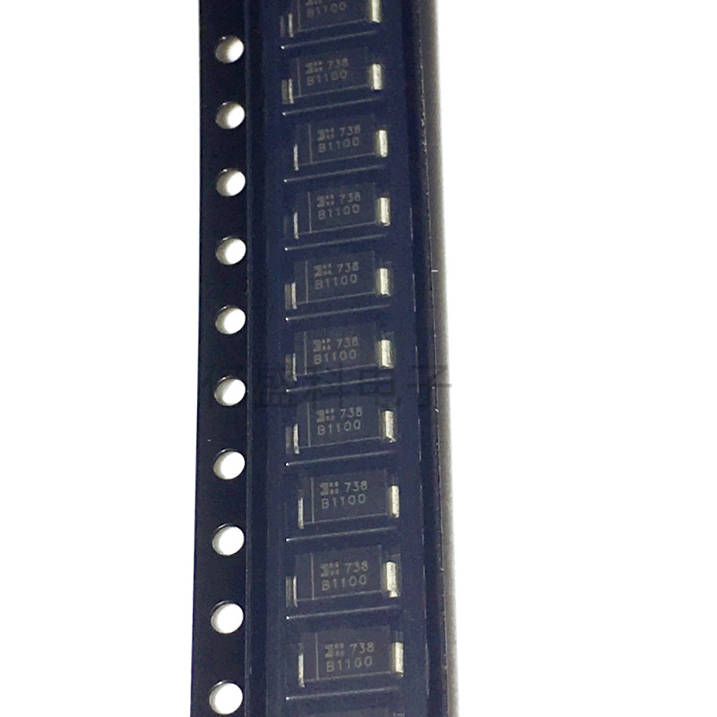 全新 肖特基贴片 B1100A DO-214AC B1100-13-F 原装二极管 SMA