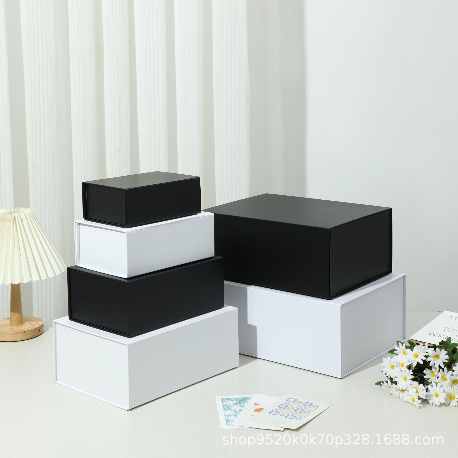 简约款翻盖包装收纳盒可折叠工艺化妆礼品盒批发可加印logo可定制