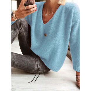 I 71049 Women's Crew Neck Long Sleeve Sweater Ůʿ�A�I�L��ë