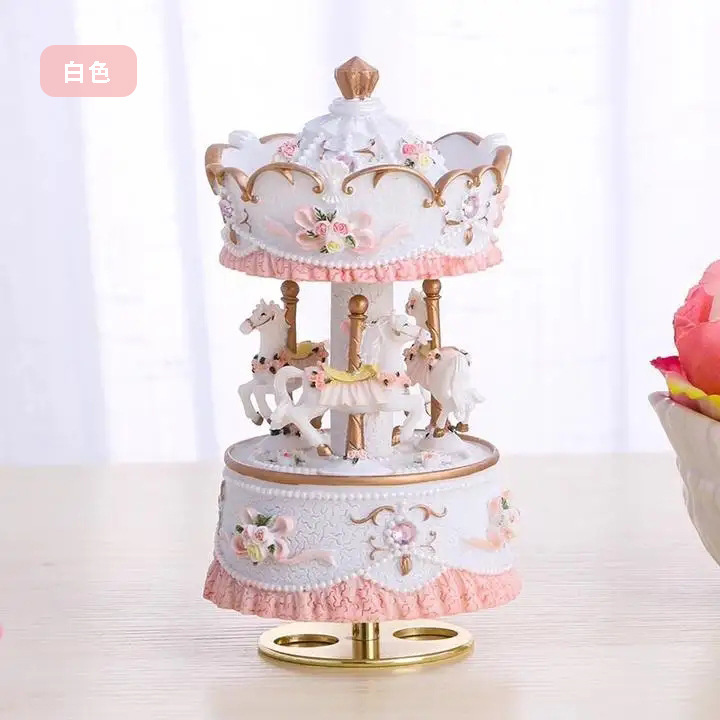 工場直販カラーライトカルーセルオルゴール卸売オルゴール誕生日プレゼント家の装飾ドロップシッピング|undefined