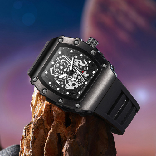 Cross-border brand watches men's watches trendy waterproof men's watches student personalized barrel-shaped quartz watches wholesale