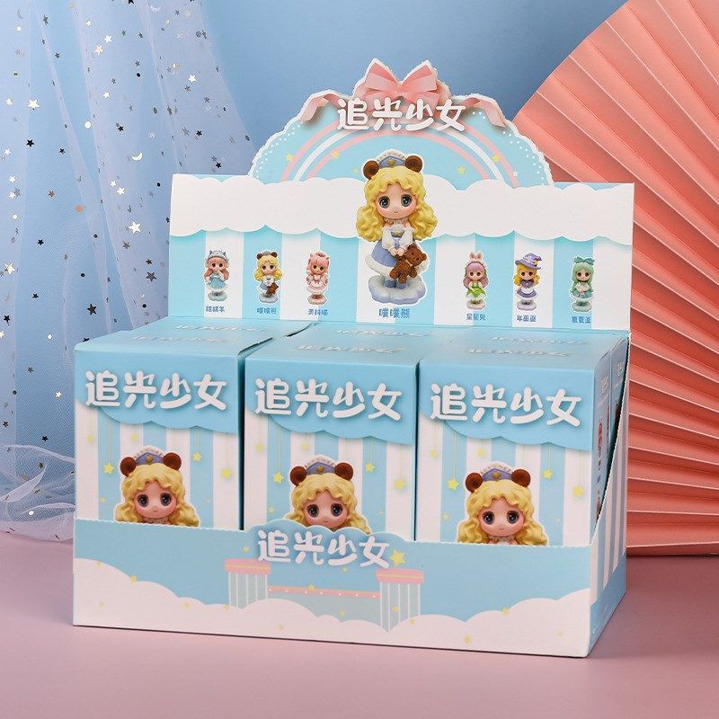 新しいライトチェイシングガールブラインドボックス罪ガールハートかわいいロリータガール人形フィギュアトレンディなサプライズギフト|undefined