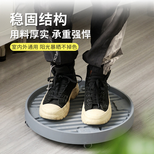 Movable thickened chassis universal wheel flower pot base breathable water tray with pulley tray wholesale