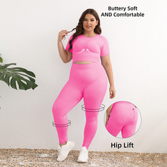 夏季大碼瑜伽服套裝胖高級感運動套裝女兩件套lulu瑜伽服大碼女