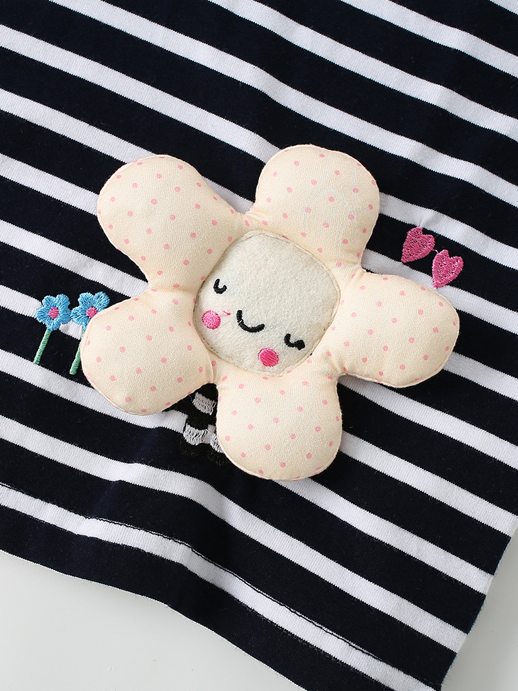Malwee transfronterizo nuevo conjunto de ropa infantil, rayas suaves y cómodas para niños pequeños y medianos, set de dos piezas de ocio de verano