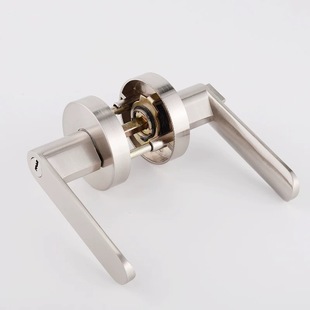 American-Style Spherical Lock for Indoor Bedroom, Three-Bar Handle Lock, Door Lock, Ball Lock, Handle Modification, Round Lock, Universal for Home Use