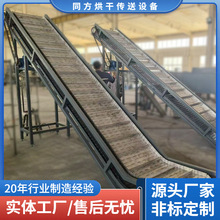 供应大倾角链板上料机 工业原料矿砂金属件提升机 可移动连续上料