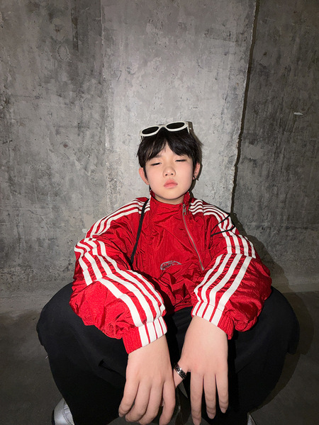 autumn children's jacket for boys with zipper