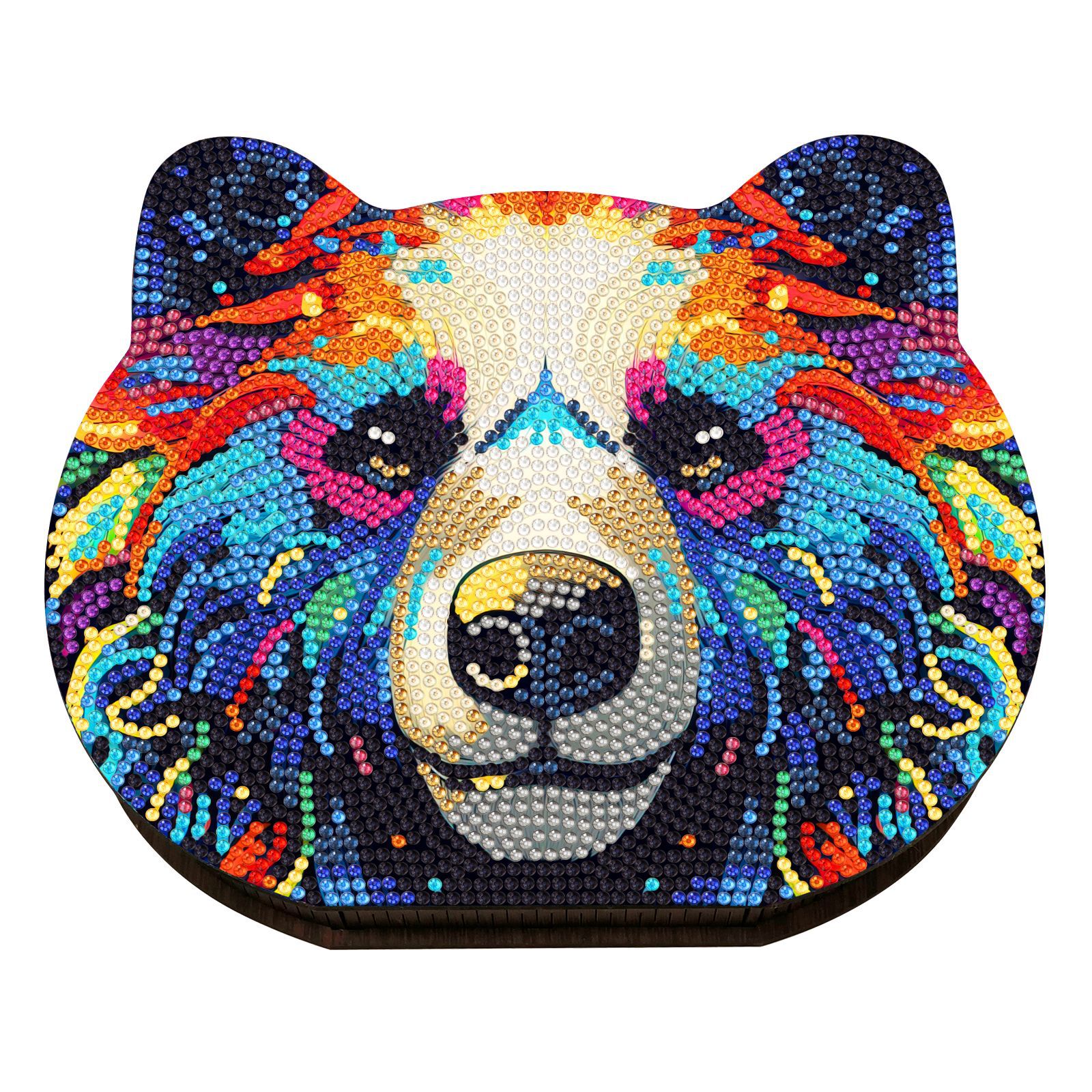 Diamante pintura perimetral DIY diseño creativo de madera caja de almacenamiento artesanía perforación pegatinas