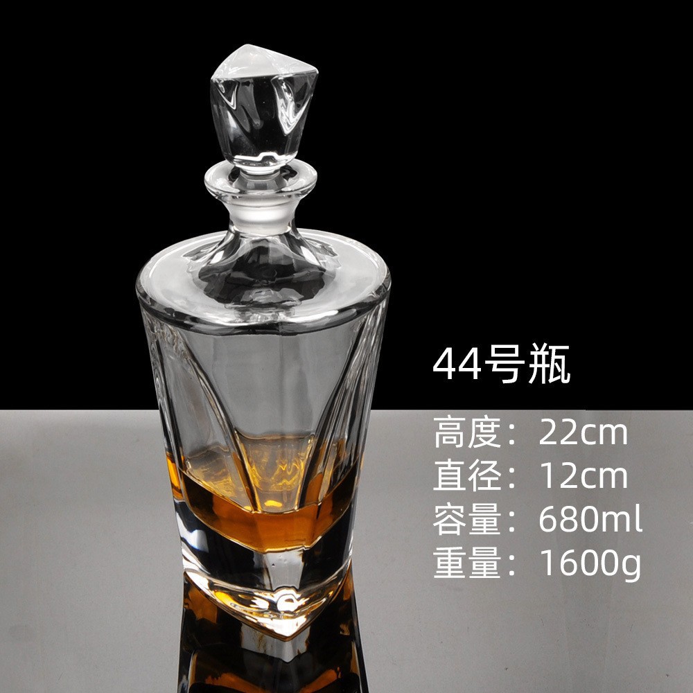 Botellas de vino de cristal transfronterizas directas de fábrica botellas de whisky europeas botellas de licores extranjeros botellas de vino blanco XO