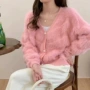 v领秋冬新款宽松开衫