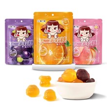 不二家果汁软糖Q弹水果果汁qq糖57g袋装儿童休闲零食软糖批发