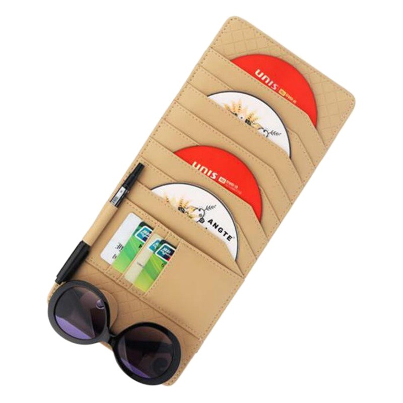 Car Cd Clip Sun Visor Cover Multifunctional Car Disc Storage Bag Car Storage Cd Bag Car Interior Accessories