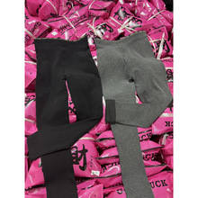 正版8088发财云朵小黑裤秋季350g女高腰提臀打底鲨鱼裤云感芭比裤