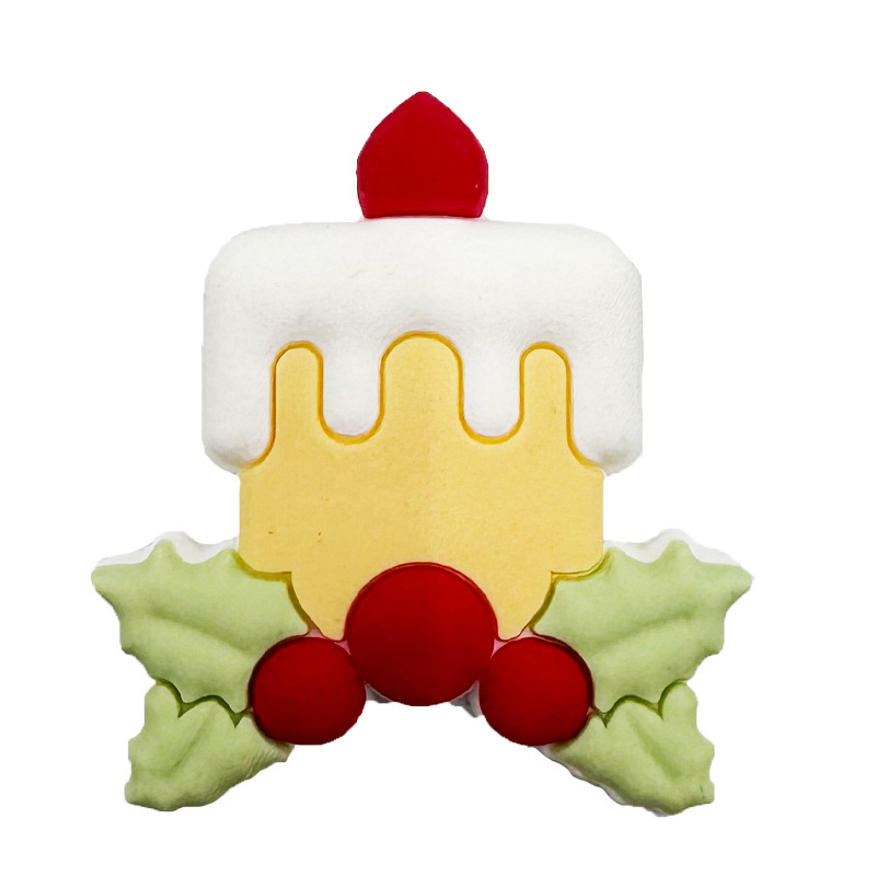 メーカー卸売Q版クリスマス洞洞シューズアクセサリー、厚みのあるエポキシ樹脂製シューズフラワー、DIY装飾アクセサリーシューズバックル|undefined