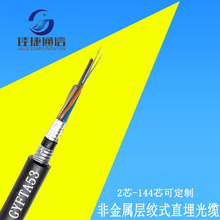 GYFTA53室外单模非金属层绞式直埋光缆户外光纤线12芯24芯36/48芯