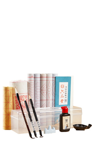 Soft pen beginner primary school students water writing cloth storage box set clear water calligraphy practice children's calligraphy beginner water writing cloth set