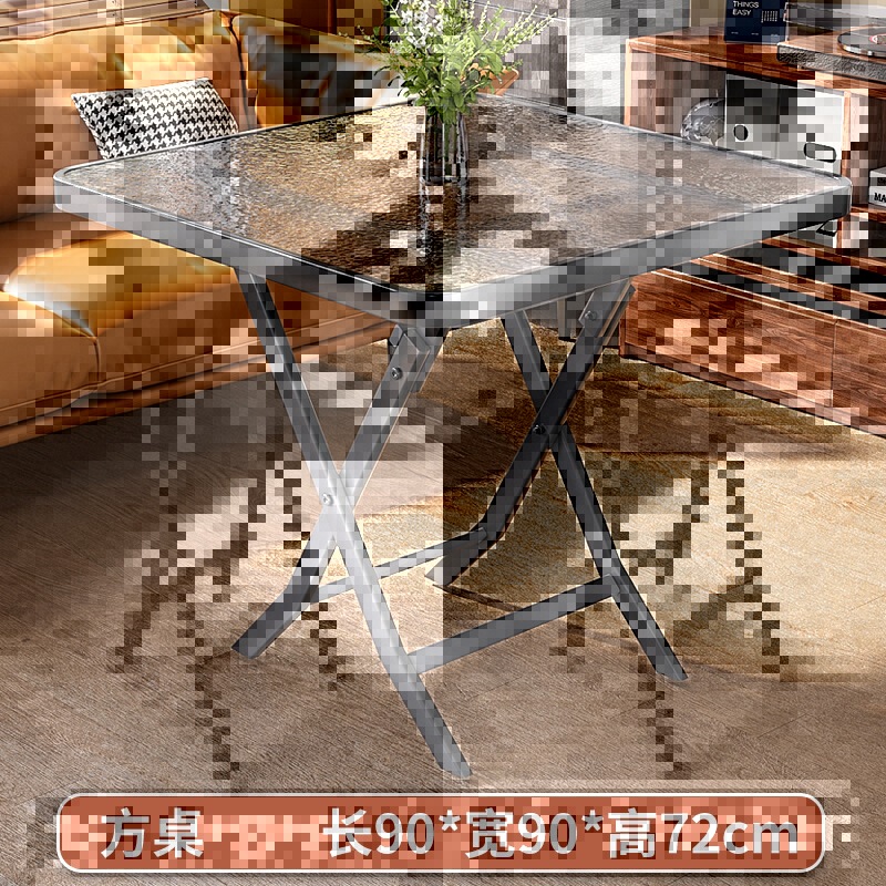 叠四方桌出租房用小餐桌简约可叠桌子便携户外圆桌小型|undefined