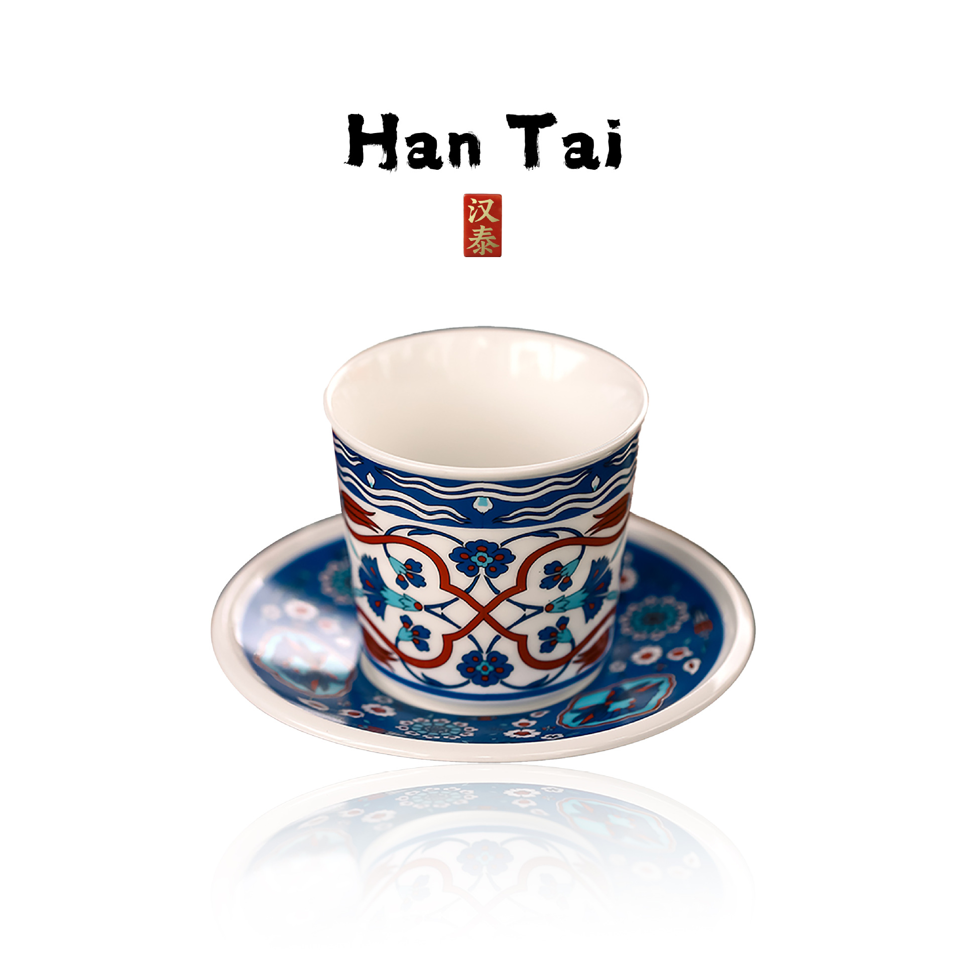 Chinese-Style Vintage Blue-and-White Ceramic Coffee Cup And Saucer, Exquisite Afternoon Tea Latte Top Quality Art Cup, High-Value_voghion.com
