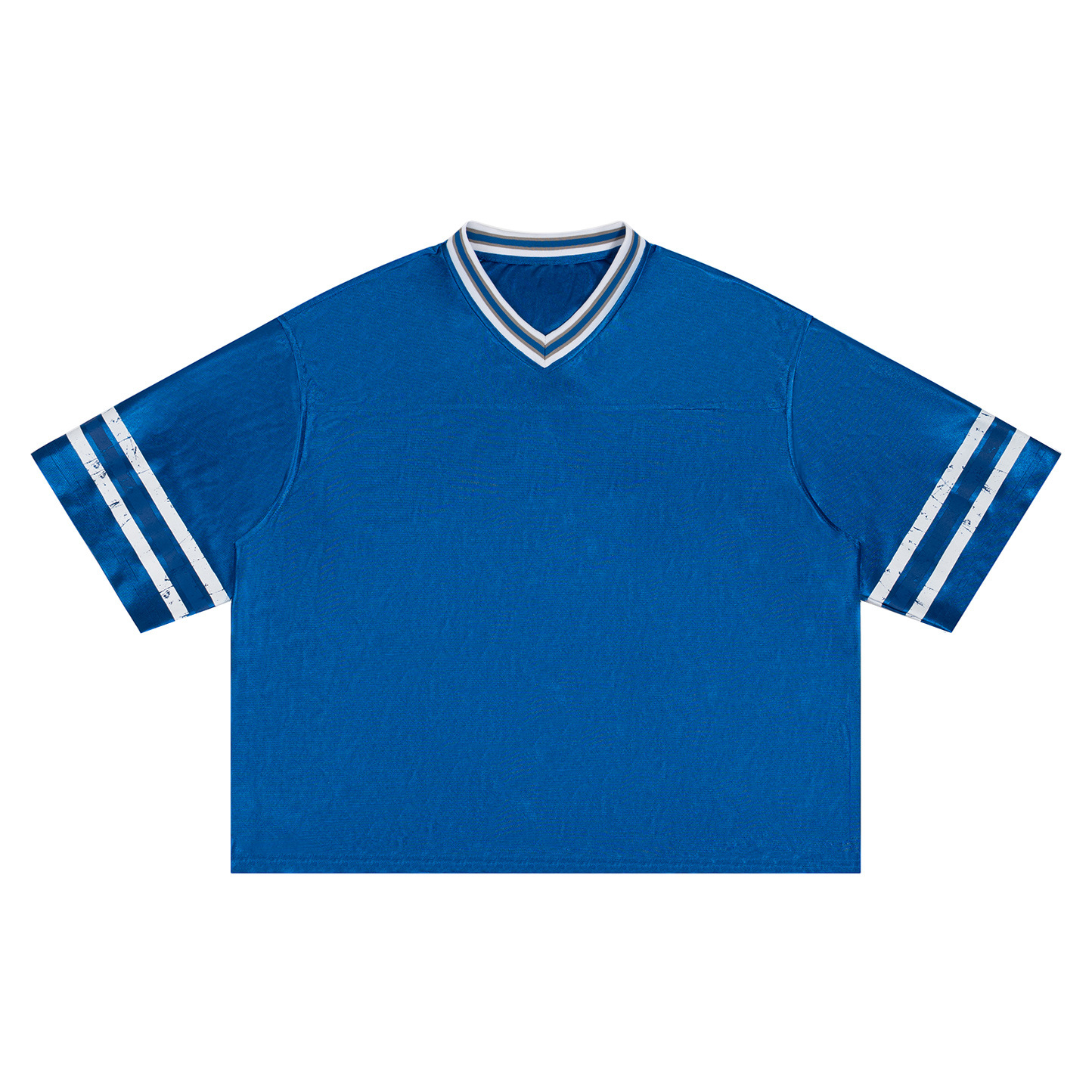 2026 verano delgado camiseta americana viento camiseta de hombre de manga corta collar plano marca de moda de cuello V hombre de manga corta ancha