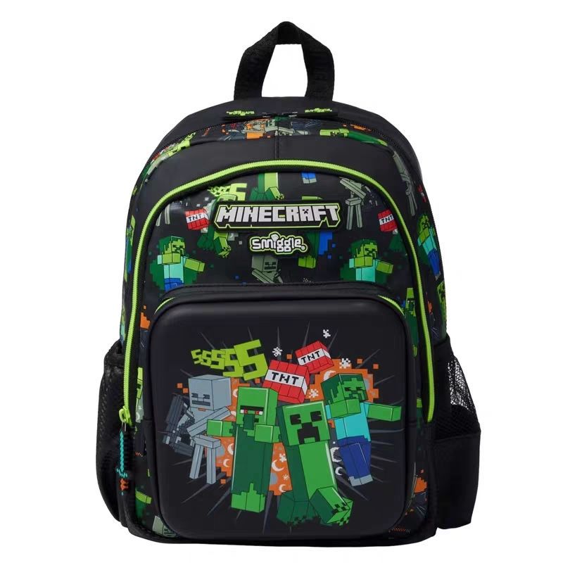 Mochilas escolares australianas smiggle para niños y niñas, mochilas de gran capacidad para estudiantes de primaria, mochilas infantiles de dibujos animados de minecraft.