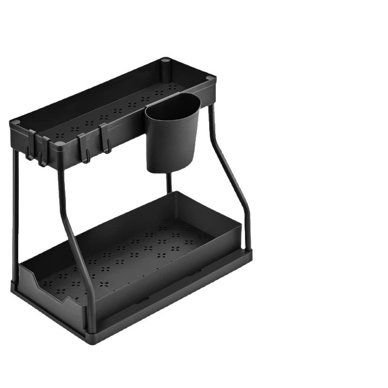 Transfronterizo TEMU Amazon estante de almacenamiento deslizante estante de almacenamiento tipo extracción estante de almacenamiento de lavabo de cocina de baño