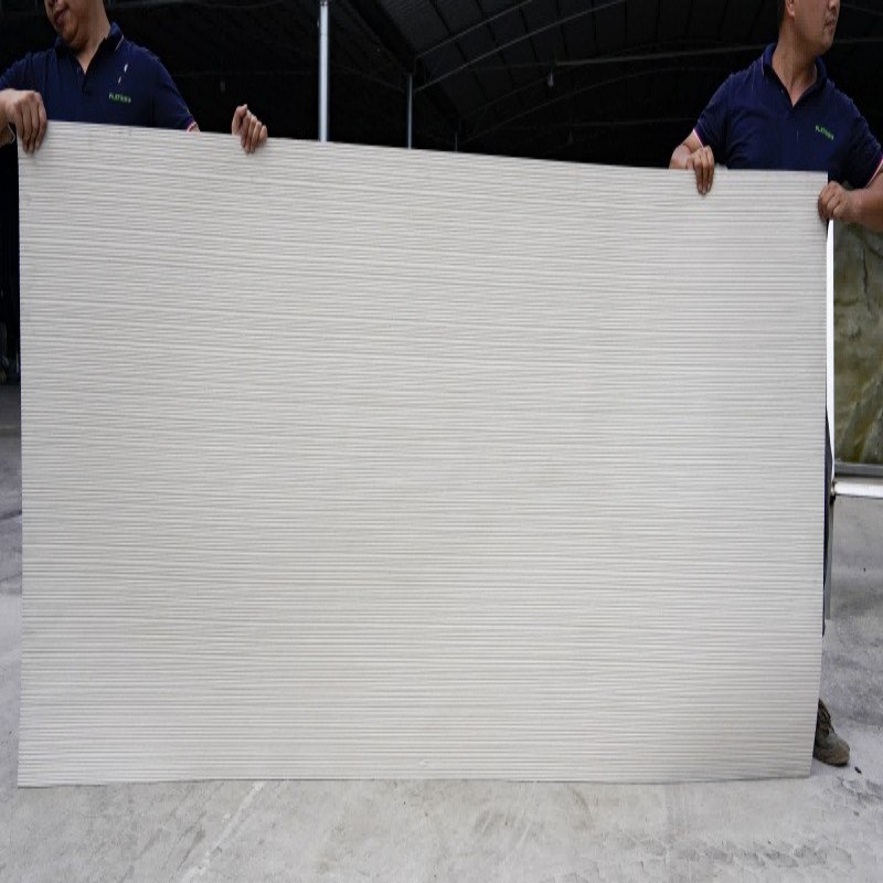 Tire de travertino blanco romano suave, porcelana suave, piedra blanda flexible, piedra de estrella y luna, piedra colateral, piedra en arrozal, patrón de tela, panel decorativo de piedra blanda