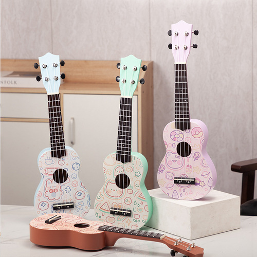 Ukulele, a cute instrument resembling a small guitar, with high aesthetic appeal, colorful, cross-border e-commerce, dropshipping