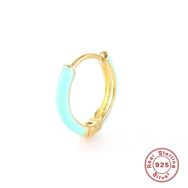 Daily Occasion 925 Sterling Silver Material 1 Piece 925 Sterling Silver Round Hoop Earrings