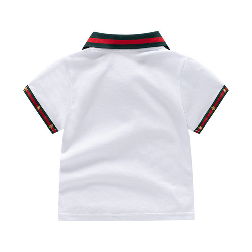 Children's Summer POLO Shirts Short Sleeve T-shirts for Toddlers, Unisex Solid Color Stylish Casual Boys' and Girls' Sports Clothing Short Sleeve